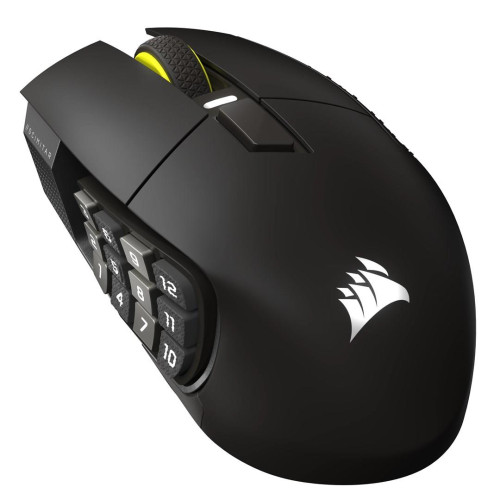 Mysz do gier Corsair SCIMITAR ELITE WIRELESS SE - Brąz metal, Optyczna sieć bezprzewodowa / USB 2.0 Typ A / 16 programowalnych przycisków / 100-33'000