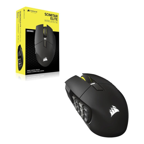 Mysz do gier Corsair SCIMITAR ELITE WIRELESS SE - Brąz metal, Optyczna sieć bezprzewodowa / USB 2.0 Typ A / 16 program