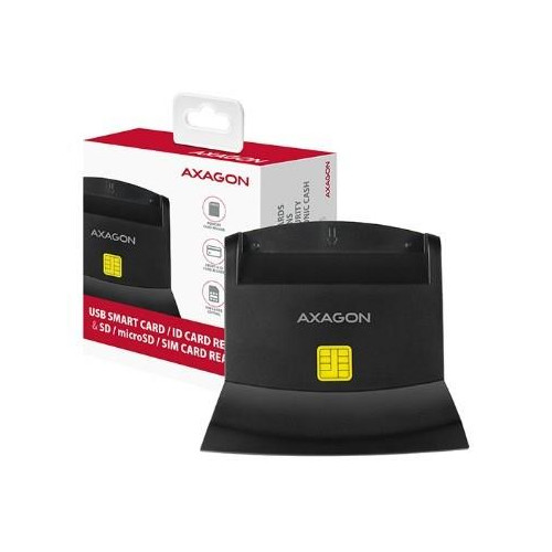 Axagon CRE-SM2 czytnik do kart chipowych Wewnętrzna USB USB 2.0 Czarny-18737728