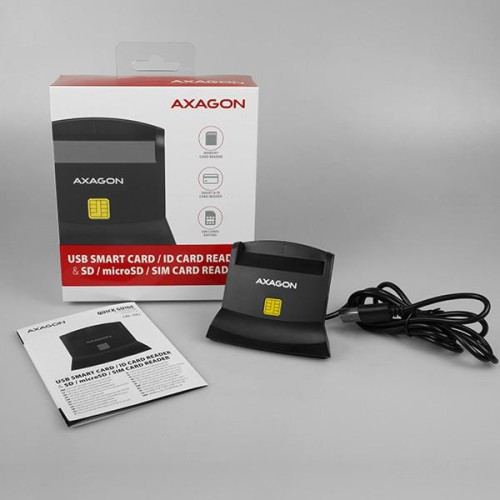 Axagon CRE-SM2 czytnik do kart chipowych Wewnętrzna USB USB 2.0 Czarny-18737734