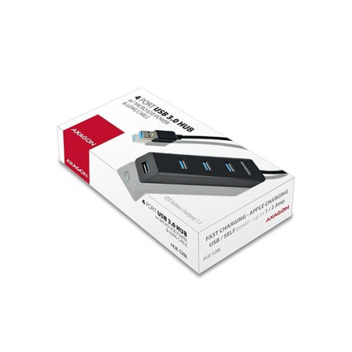 Axagon HUE-S2BL huby i koncentratory USB 3.2 Gen 1 (3.1 Gen 1) Type-A 5000 Mbit/s Czarny-18738074