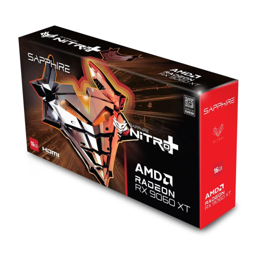 Sapphire NITRO+ AMD Radeon RX 9060 XT GPU 8 GB GDDR6-18751915