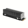 Axagon CLR-M2XT M.2 SSD Passivkühler Aluminium - 2280 M.2 NVMe SSD, Dysk SSD Radiator Czarny, Szary 1 szt.