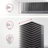 Axagon CLR-M2XT M.2 SSD Passivkühler Aluminium - 2280 M.2 NVMe SSD, Dysk SSD Radiator Czarny, Szary 1 szt.-18814072