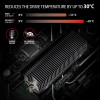Axagon CLR-M2XT M.2 SSD Passivkühler Aluminium - 2280 M.2 NVMe SSD, Dysk SSD Radiator Czarny, Szary 1 szt.-18814073