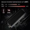 Axagon CLR-M2XL system chłodzenia komputerów M.2 NVMe SSD, Dysk SSD Radiator Czarny 1 szt.-18814093