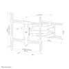 Neomounts WL40S-950BL18 uchwyt / stojak do monitorów 2,79 m (110