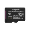KINGSTON microSDXC 64GB Canvas Select Plus 3 + ADP-18885459