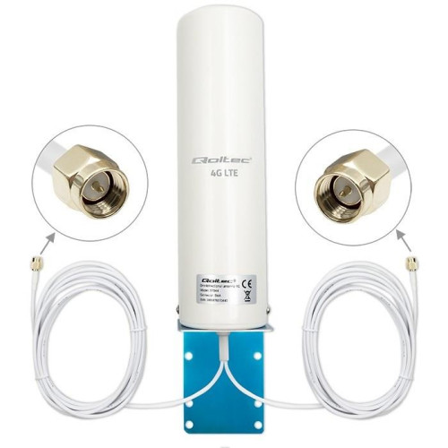 Qoltec 57044 Antena 4G LTE DUAL | 5dBi | dookólna | zewnętrzna-18820137