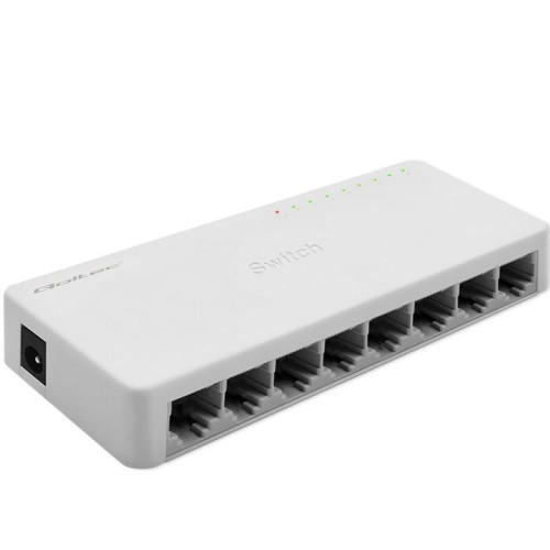 Qoltec 52248 łącza sieciowe Nie zarządzany Biały