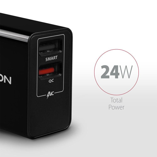 Axagon ACU-QS24 ładowarka do urządzeń przenośnych Smartfon Czarny Prąd przemienny Szybkie ładowanie Wewnętrzna-18