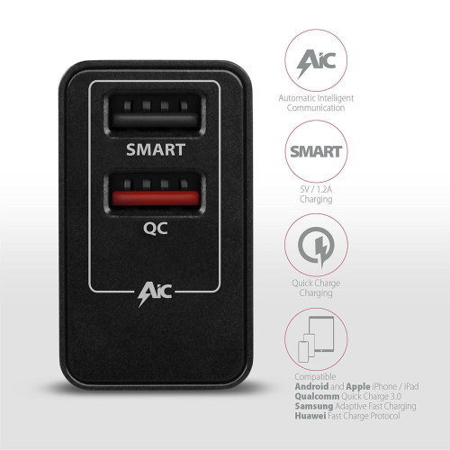 Axagon ACU-QS24 ładowarka do urządzeń przenośnych Smartfon Czarny Prąd przemienny Szybkie ładowanie Wewnętrzna-18