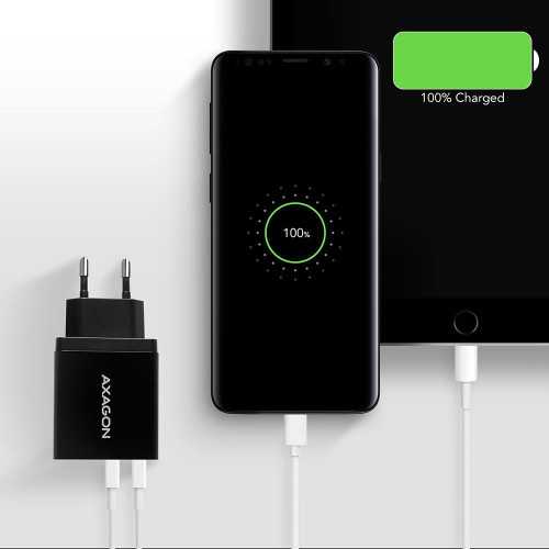 Axagon ACU-QS24 ładowarka do urządzeń przenośnych Smartfon Czarny Prąd przemienny Szybkie ładowanie Wewnętrzna-18