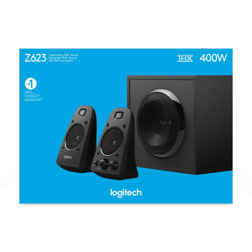 Zestaw głośników Logitech Z-623 Speaker 980-000403 (2.1; kolor czarny)-1883432