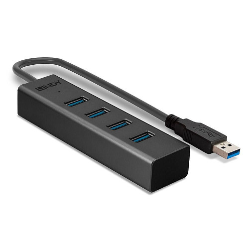 Lindy 43324 huby i koncentratory USB 3.2 Gen 1 (3.1 Gen 1) Type-A 5000 Mbit/s Czarny-18836925