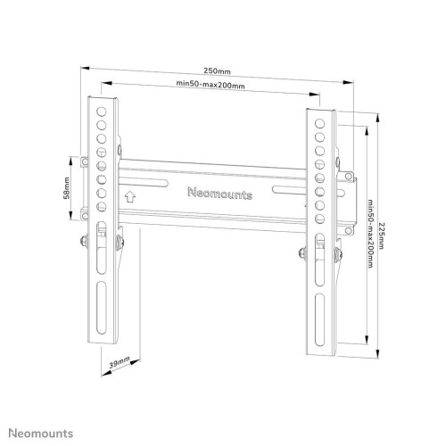 Neomounts WL30-350BL12 uchwyt / stojak do monitorów 139,7 cm (55