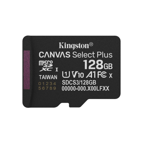 KINGSTON microSDXC 128GB Canvas Select Plus 3 + ADP-18885445