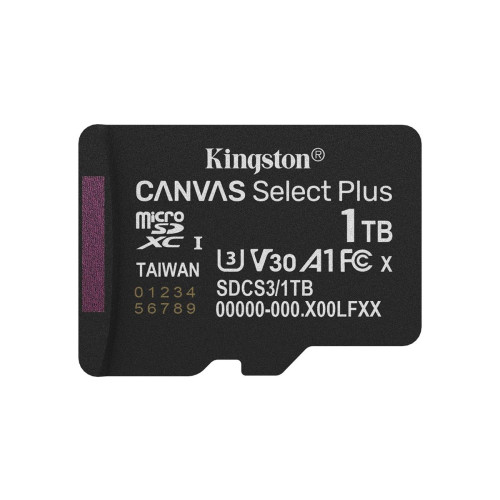 KINGSTON microSDXC 1TB Canvas Select Plus 3 + ADP-18885510