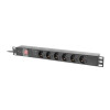 Lanberg PDU-06F-0200-BK rozdzielacz zasilania PDU 6 x gniazdo sieciowe 1U Czarny-18924480