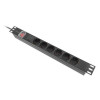 Lanberg PDU-06F-0200-BK rozdzielacz zasilania PDU 6 x gniazdo sieciowe 1U Czarny-18924484