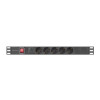 Lanberg PDU-05F-0200-BK rozdzielacz zasilania PDU 5 x gniazdo sieciowe 1U Czarny-18924488