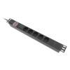 Lanberg PDU-05F-0200-BK rozdzielacz zasilania PDU 5 x gniazdo sieciowe 1U Czarny-18924491