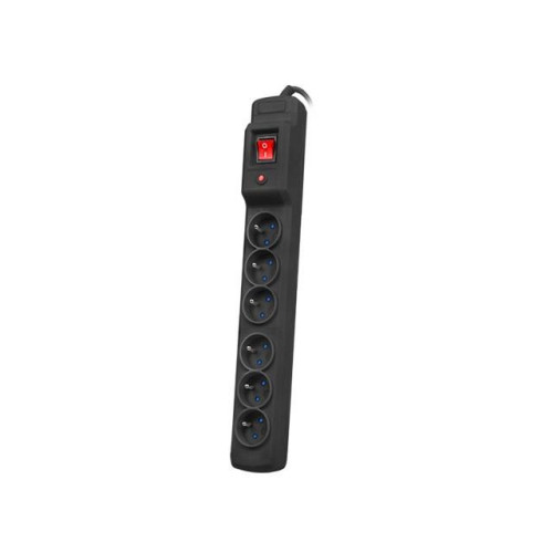 Armac Multi M6 | Listwa zasilająca | przeciwprzepięciowa, 6 gniazd, przewód 5m, czarna