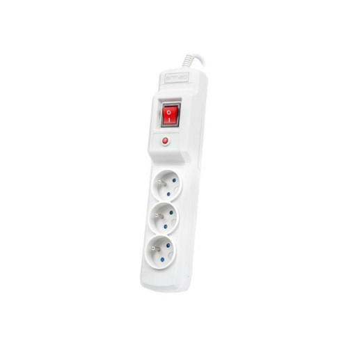 Armac Multi M3 | Listwa zasilająca | przeciwprzepięciowa, 3 gniazda, przewód 5m, szara