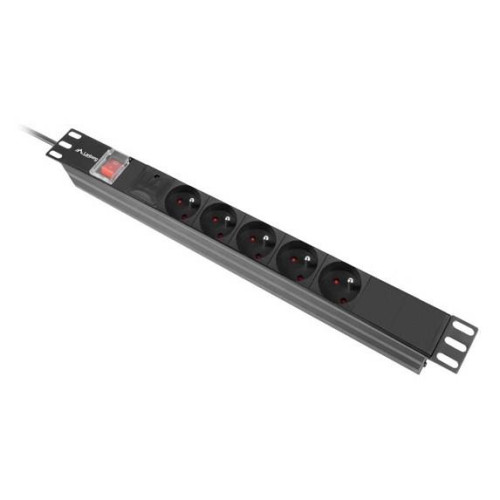 Lanberg PDU-05E-0200-IEC-BK rozdzielacz zasilania PDU 5 x gniazdo sieciowe 1U Czarny-18924462
