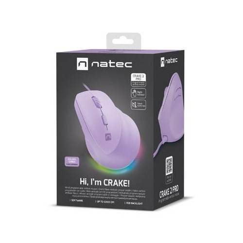 NATEC Crake 2 Pro myszka Uniwersalne Po prawej stronie USB Typu-A Optyczny 12800 DPI-18936768