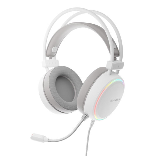 GENESIS NSG-2308 słuchawki/zestaw słuchawkowy Przewodowa Opaska na głowę Gaming USB Typu-A Biały-18937078