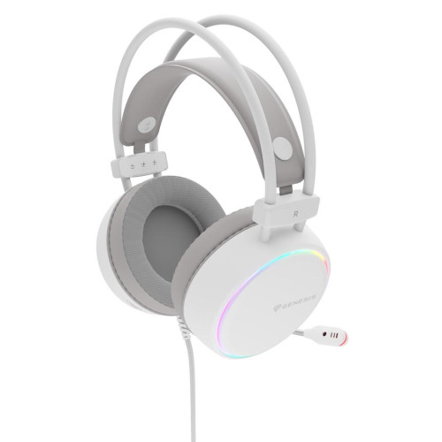 GENESIS NSG-2308 słuchawki/zestaw słuchawkowy Przewodowa Opaska na głowę Gaming USB Typu-A Biały-18937080