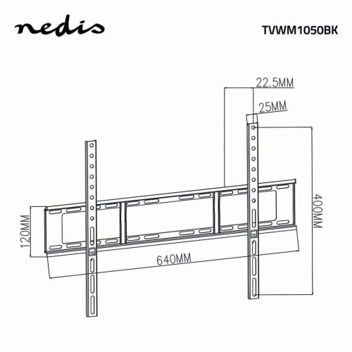 Nedis TVWM1051BK uchwyt do telewizorów 177,8 cm (70