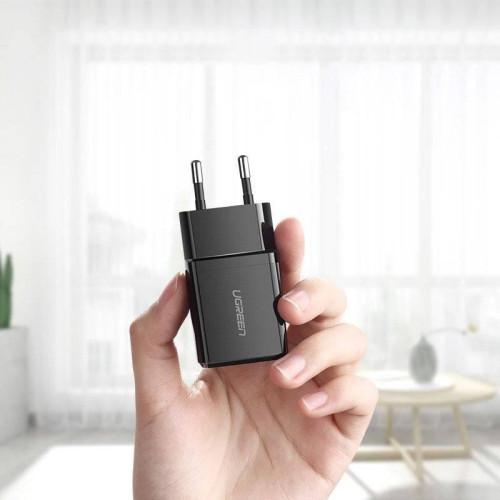 Ugreen ładowarka sieciowa USB 2,1A (czarny)-19121039