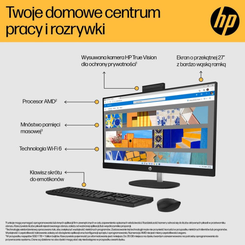 HP 27-cr0232nw AIO Ryzen 5 7520U 27.0