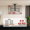MACLEAN UCHWYT ELEKTRYCZNY DO TV, SUFITOWY, TUYA, MAX. VESA 800X400, REG. W POZ. +90°~-90°, DLA TV 43-86