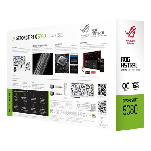 Karta graf. ASUS ROG ASTRAL RTX 5080 16GB OC WHITE-19401693