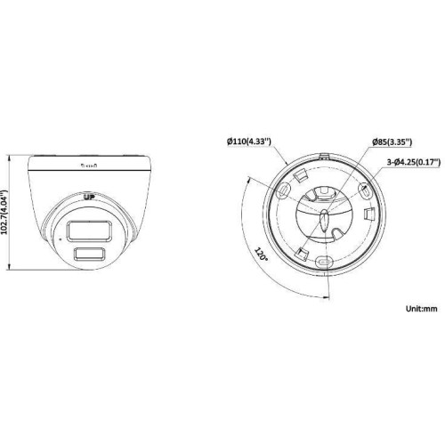 Kamera IP HIKVISION DS-2CD1363G2-LIUF/SL 2.8mm PL