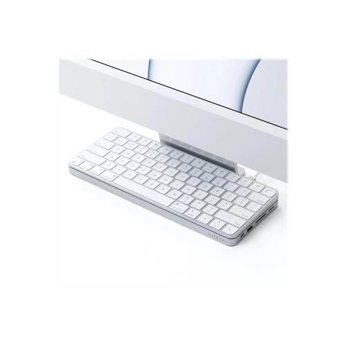 Satechi ST-UCISDS Stacja dokująca do laptopa i replikator portów Przewodowa USB 3.2 Gen 2 (3.1 Gen 2) Type-C Srebrny