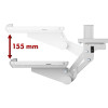 Uchwyt na klawiaturę podbiurkowy Maclean, regulowany, max. 5kg, biały, MC-156 W-19522159