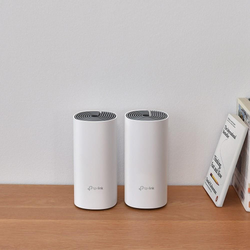 TP-Link Deco E4 (2-pack) Dual-band (2.4 GHz/5 GHz) Wi-Fi 5 (802.11ac) Biały, Szary Wewnętrzne-19666571