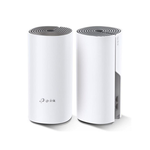 TP-Link Deco E4 (2-pack) Dual-band (2.4 GHz/5 GHz) Wi-Fi 5 (802.11ac) Biały, Szary Wewnętrzne