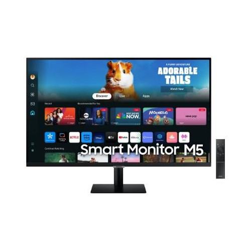 Samsung LS27DM500EUXDU M5 M50D | 27 " | VA | godz. 16:9 | 60 Hz | 4 ms | 1920 x 1080 pikseli | 250 cd/m2 | Ilość portów HDMI: 2 | Czarny