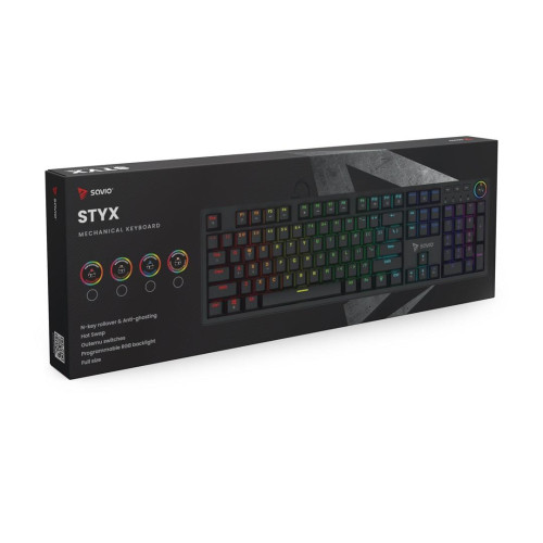 SAVIO KLAWIATURA MECHANICZNA STYX OUTEMU PEACH SILENT HOT SWAP RGB-19764026