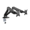 Techly 362138 Uchwyt biurkowy obrotowy na 2 Monitory LCD 17-32