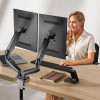 Techly 362138 Uchwyt biurkowy obrotowy na 2 Monitory LCD 17-32