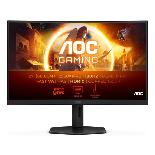AOC G4 CQ27G4X monitor komputerowy 68,6 cm (27") 2560 x 1440 px Quad HD LCD Czarny-14361106