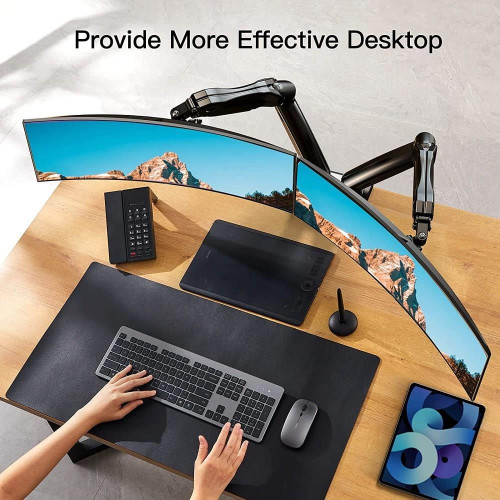 Techly 362138 Uchwyt biurkowy obrotowy na 2 Monitory LCD 17-32