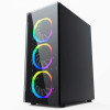 GEMBIRD OBUDOWA FORNAX 1500RGB MIDI-TOWER (2X USB 3.0, HD AUDIO, 4X FAN, PRZEZROCZYSTY PANEL BOCZNY) CZARNA-1991760