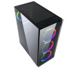 GEMBIRD OBUDOWA FORNAX 1500RGB MIDI-TOWER (2X USB 3.0, HD AUDIO, 4X FAN, PRZEZROCZYSTY PANEL BOCZNY) CZARNA-1991761